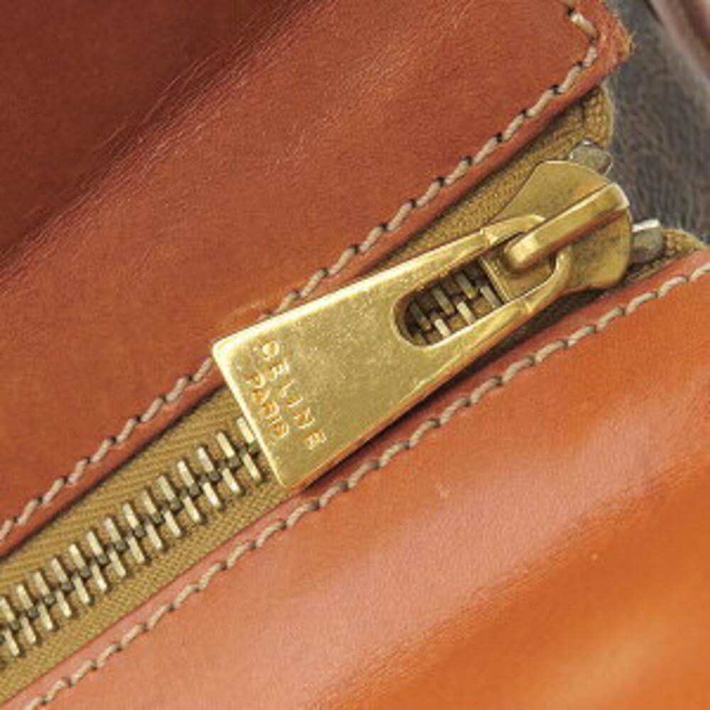 Celine Macadam Brown Tote Leather Bag - Picture 8 of 9